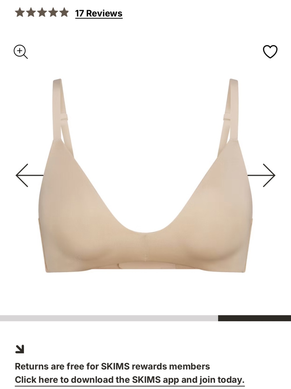 Skims Wireless Form T-Shirt Demi Bra - Sand - 36DD